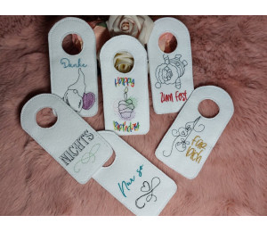 ADVENTSKALENDER 3. Dezember - Stickdatei - ITH Flaschenanhänger Vol. 4